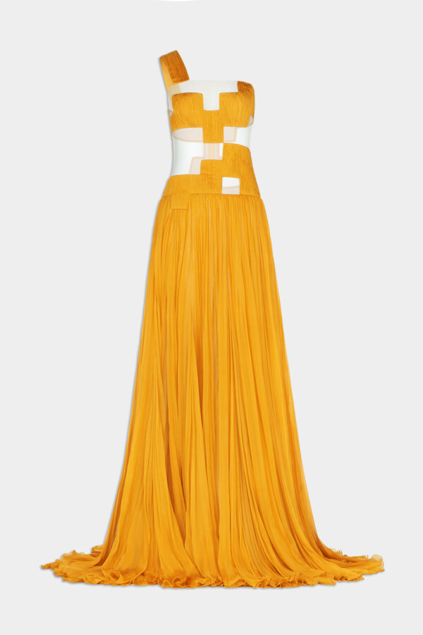Off Shoulder Cutout Maxi Dress